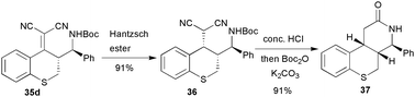 Synthesis of chiral δ-lactam.